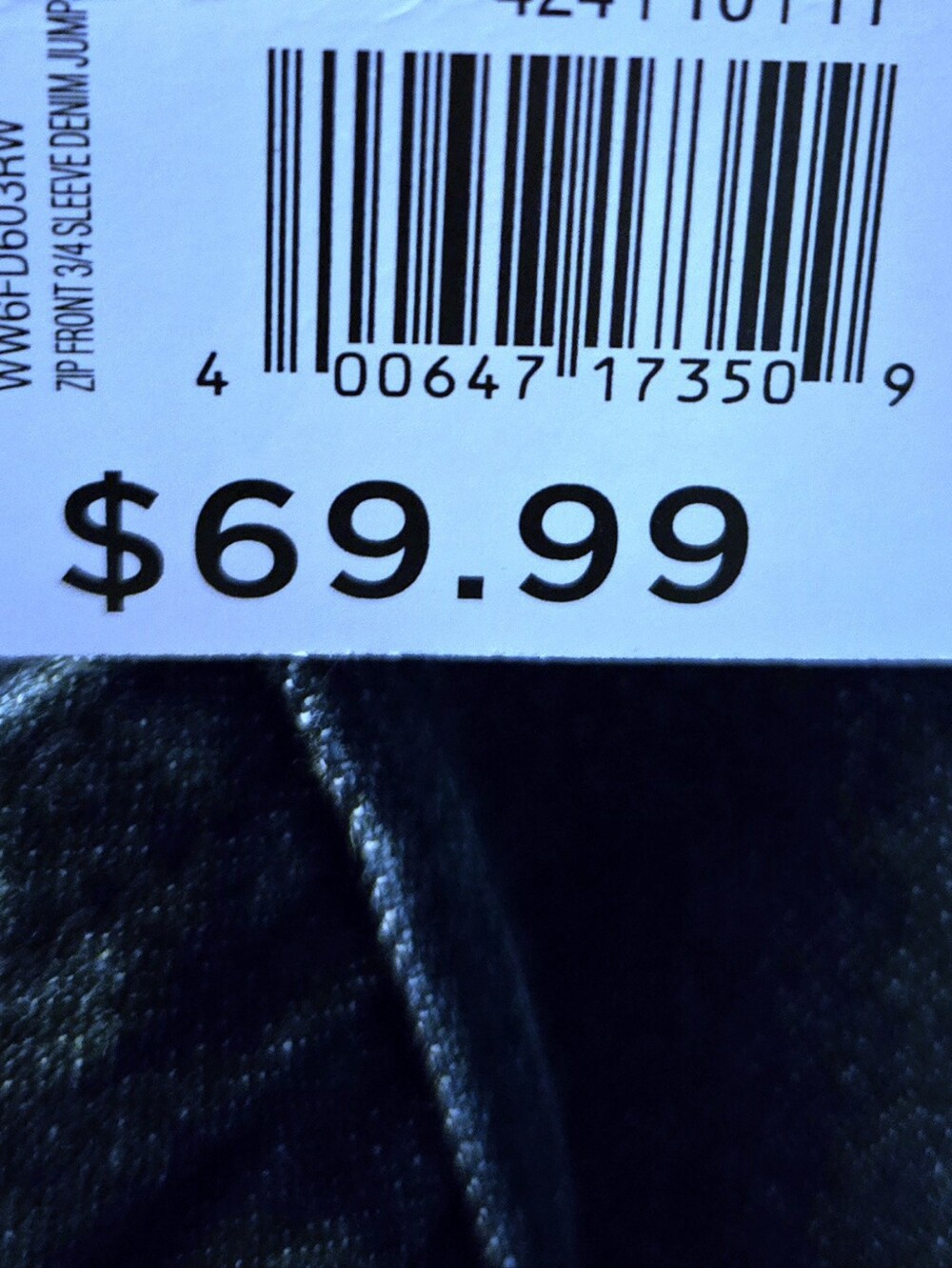 Jean Jumpsuit V Neck Zip Front Denim Nine West NWT 💙 RETAIL $70- - Picture 5 of 13